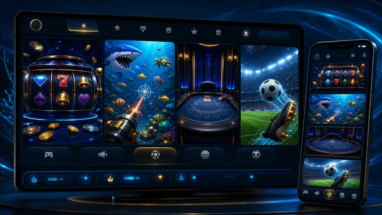 phslot game categories on desktop and mobile screens